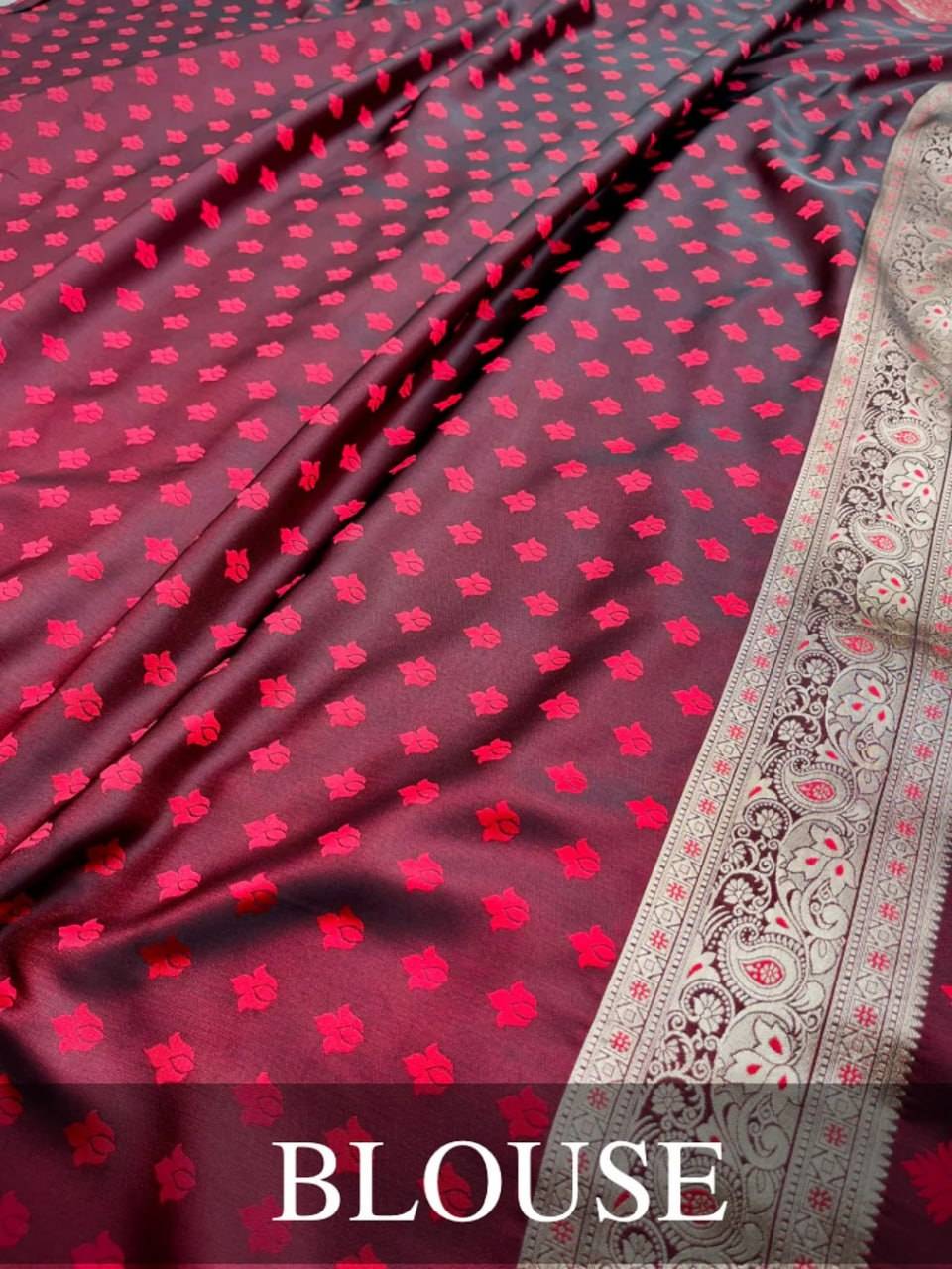 Banarasi Pattern Soft Silk Saree