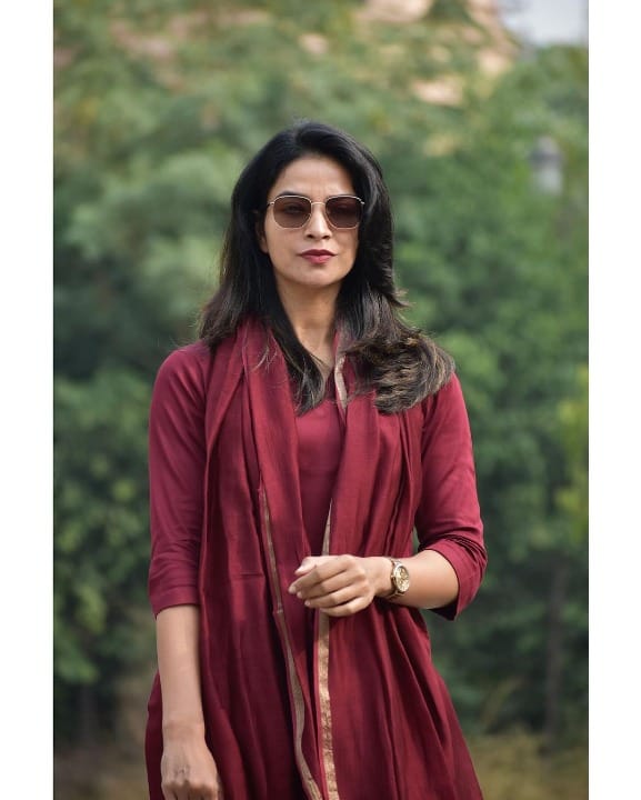 Premium South Cotton Brown Kurta Set with Dupatta & Pant