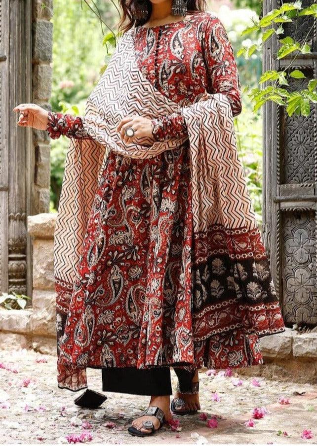 TrendBuy Kalamkari Andaz Stylish Kurti Set