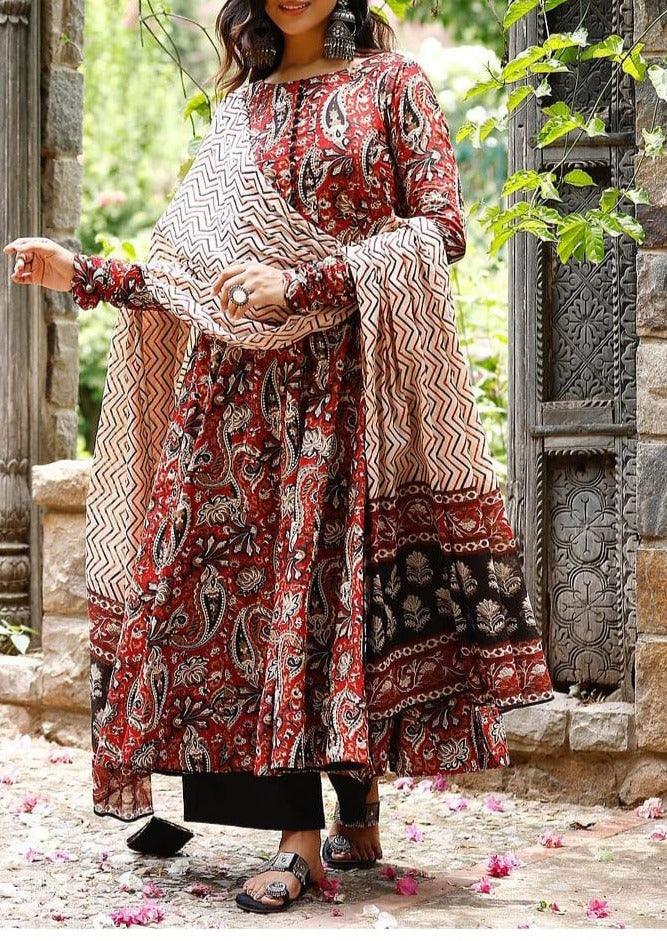 TrendBuy Kalamkari Andaz Stylish Kurti Set