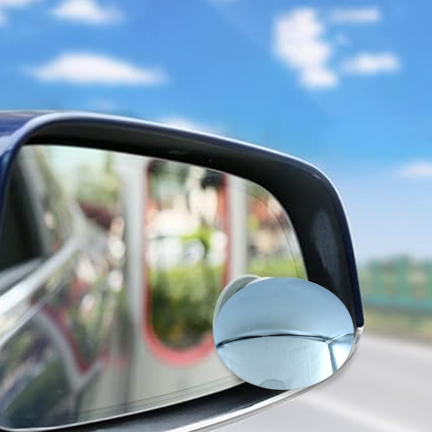 Car Blind Spot Side Mirror Round Hd Glass Blind Spot Mirror (2 Pc)