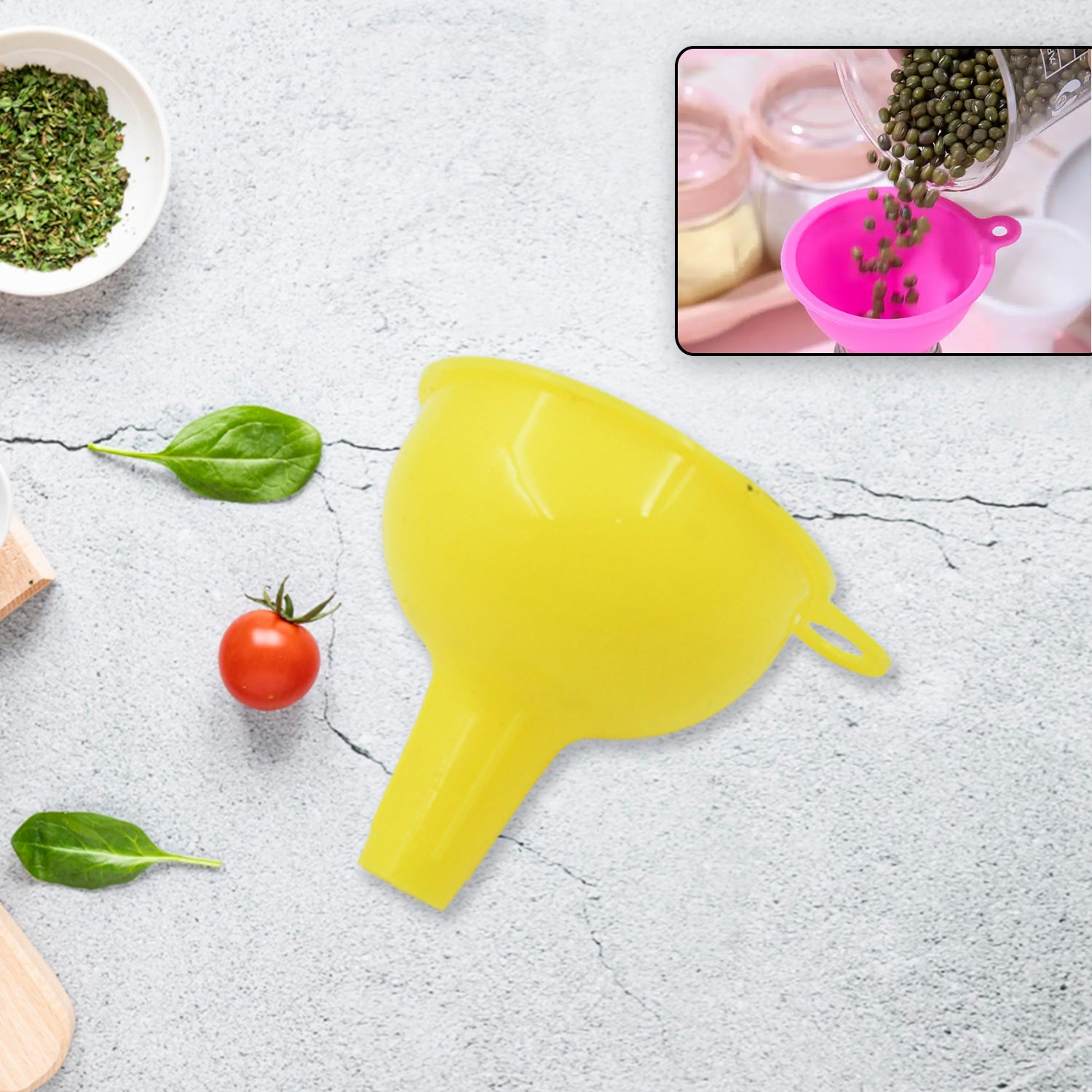 Silicone Funnel For Pouring Oil Sauce Water Juice And Small Food-grainsfood Grade Silicone Funnel