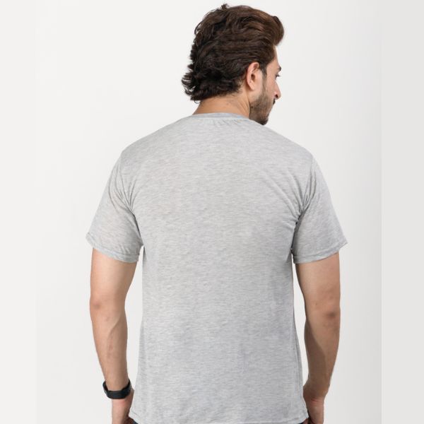 Men's Regular Fit T-Shirt half sleeve ( grey )