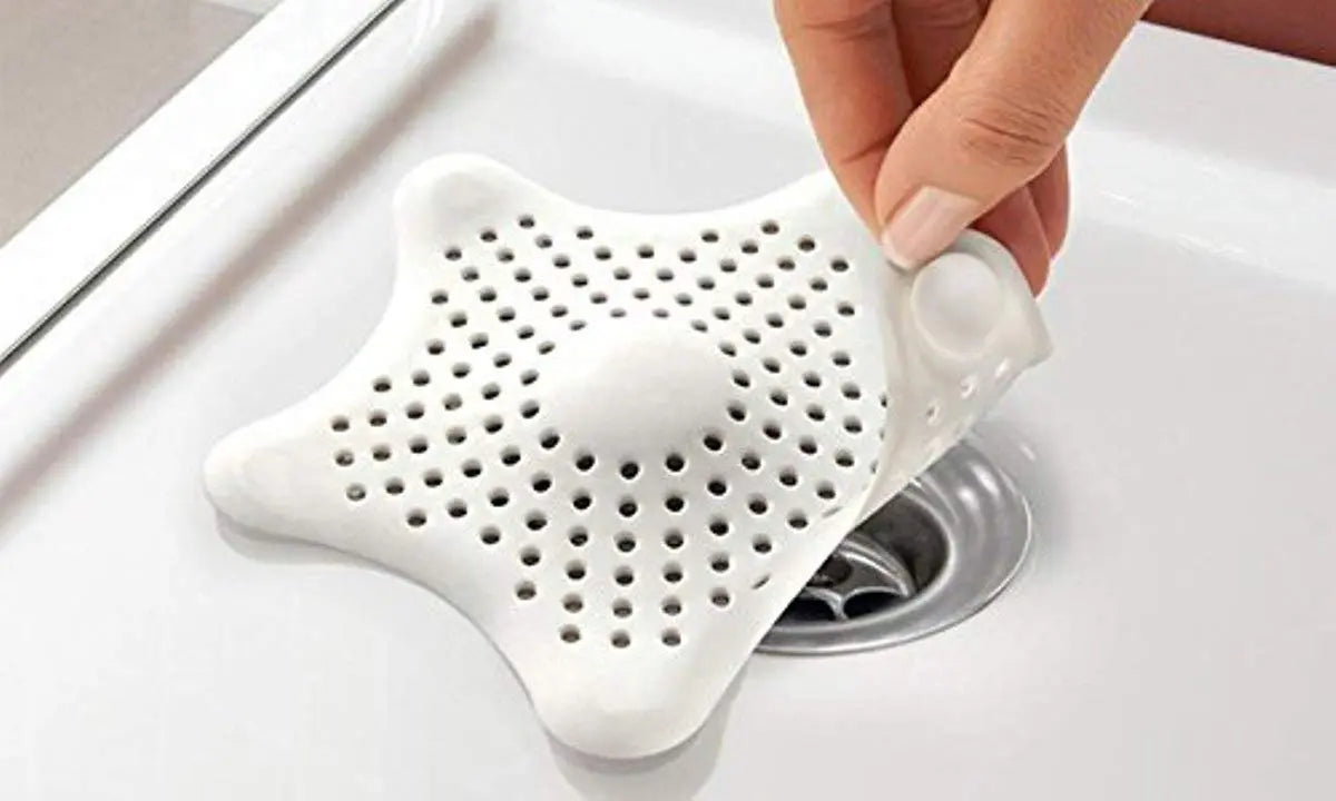 0829 Silicone Star Shaped Sink Filter Bathroom Hair Catcher Drain Strainers For Basin - Image #1