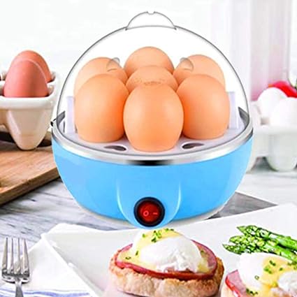 Mini Electronic 7 Egg Boiler Egg Capacity Electric Egg Cooker for Hard Boiled, Poached Eggs