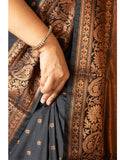 Banarasi Silk Saree With Blouse and Golden & Silver Zari Work