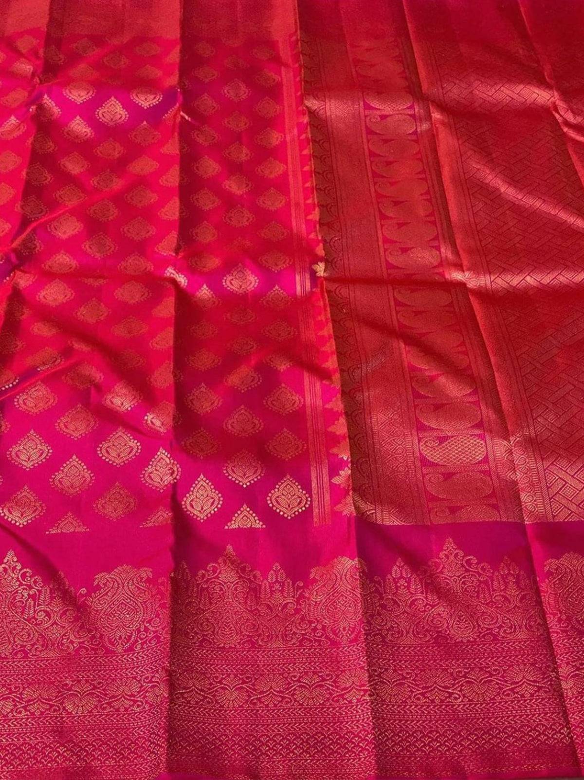 Banarasi Soft Silk Saree with Intricate Patterns and Breathtaking Pallu