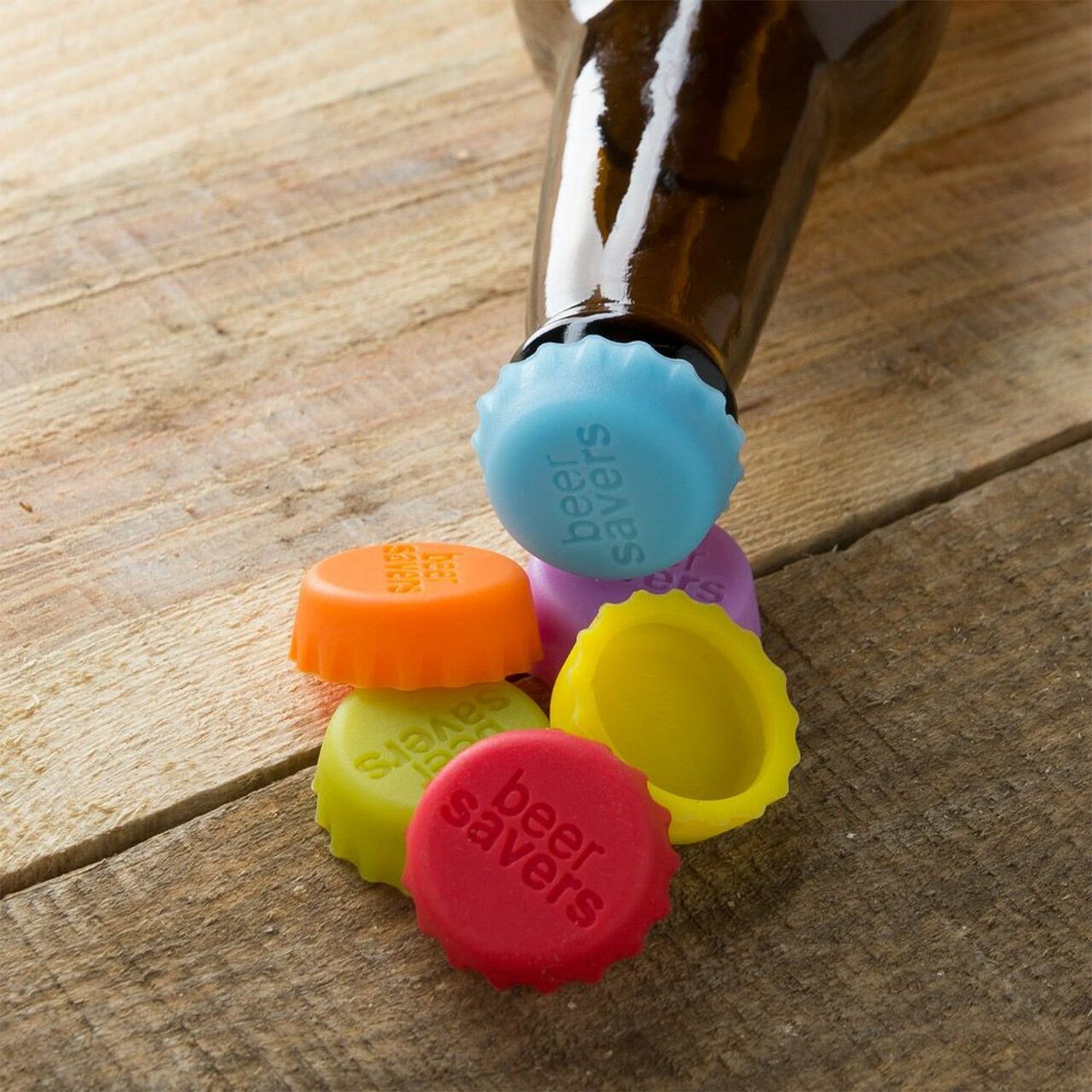 4789 Beer Savers Caps 6pc Used In Soda And Cold-drink Bottles For Covering Bottle Mouth.