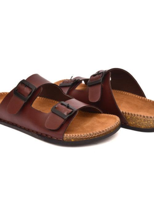 Brown Men's Floater Sandals – Comfortable Casual Footwear