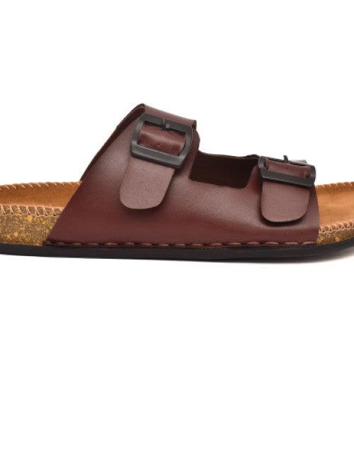 Brown Men's Floater Sandals – Comfortable Casual Footwear