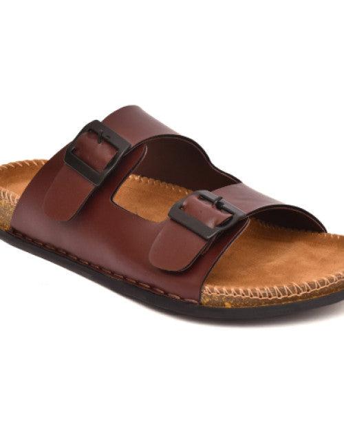 Brown Men's Floater Sandals – Comfortable Casual Footwear