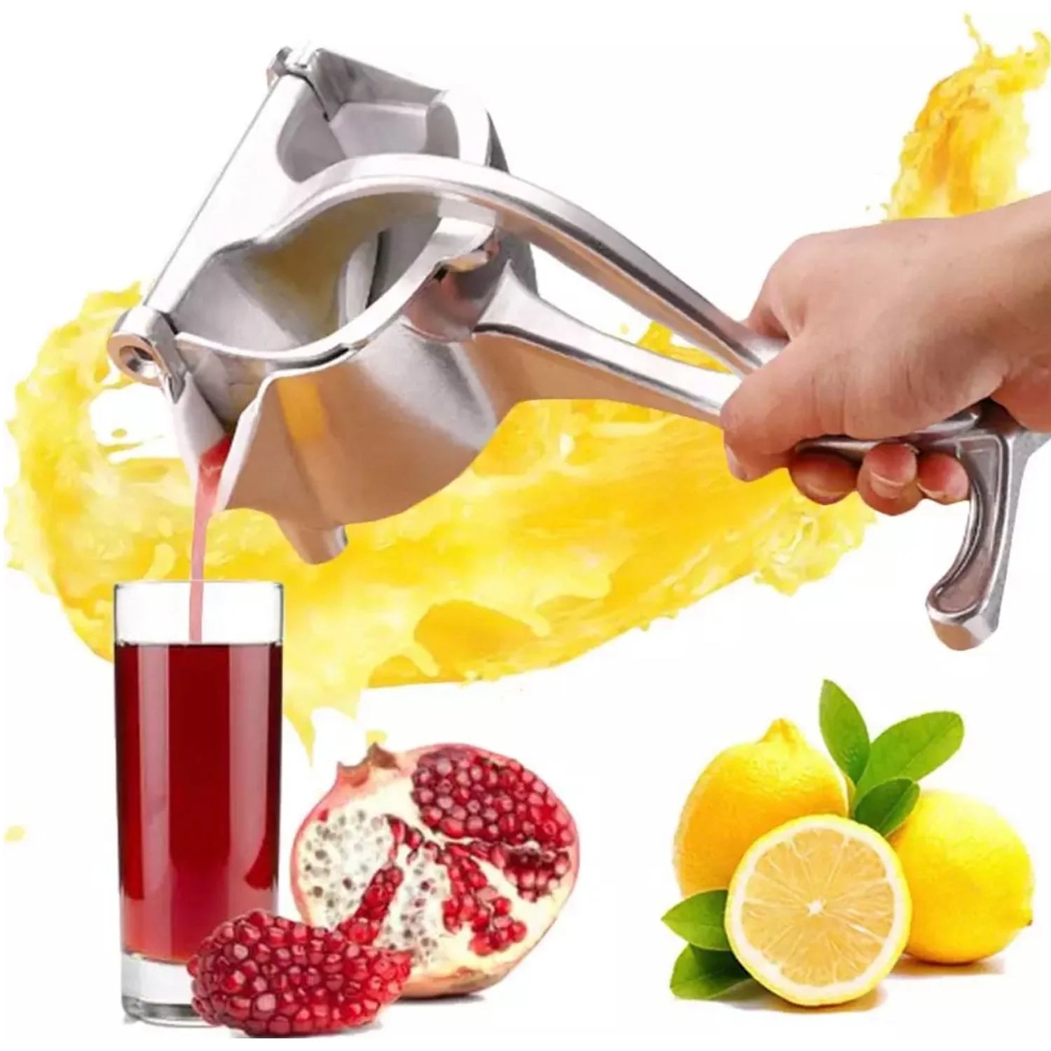 2127 Manual Aluminium Metal Fruit Press Juicer  ( Brown Box )