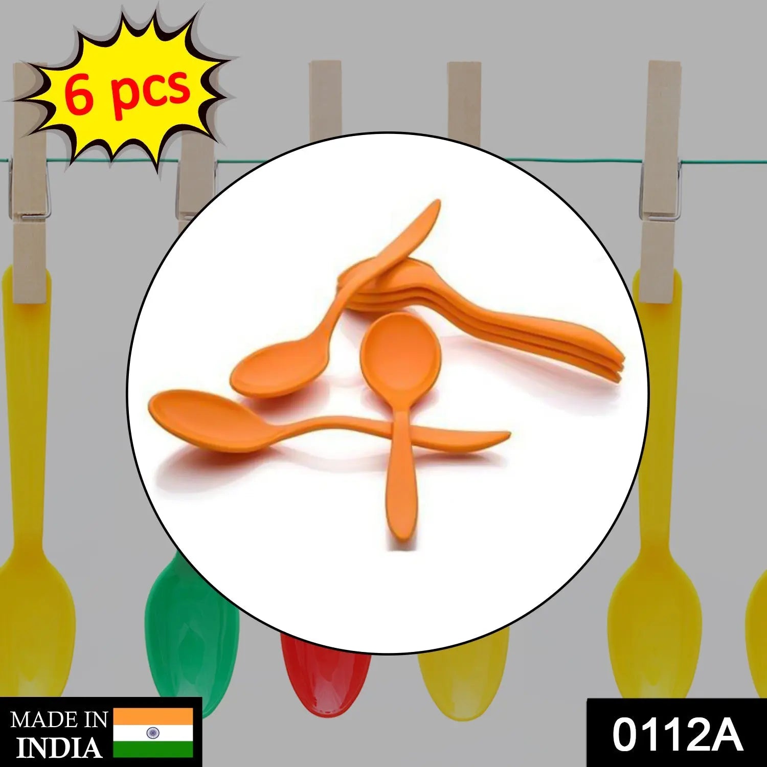 0112a Fancy Spoon Used While Eating And Serving Food Stuffs Etc. - Image #1