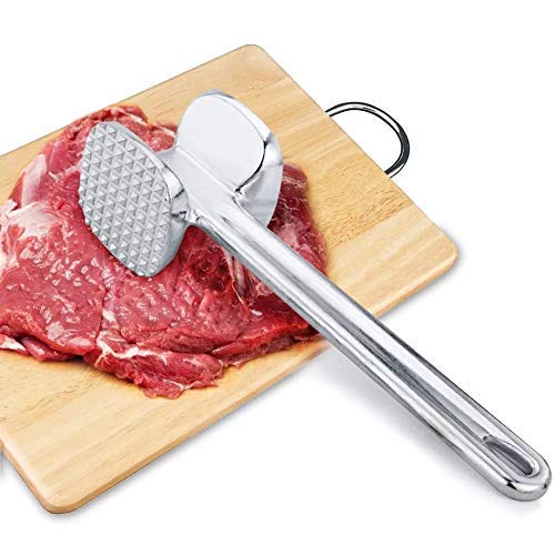 1595 Double Side Beaf Steak Mallet Meat Hammer Tool Aluminium High Quality Tool For Home Restaurant Use