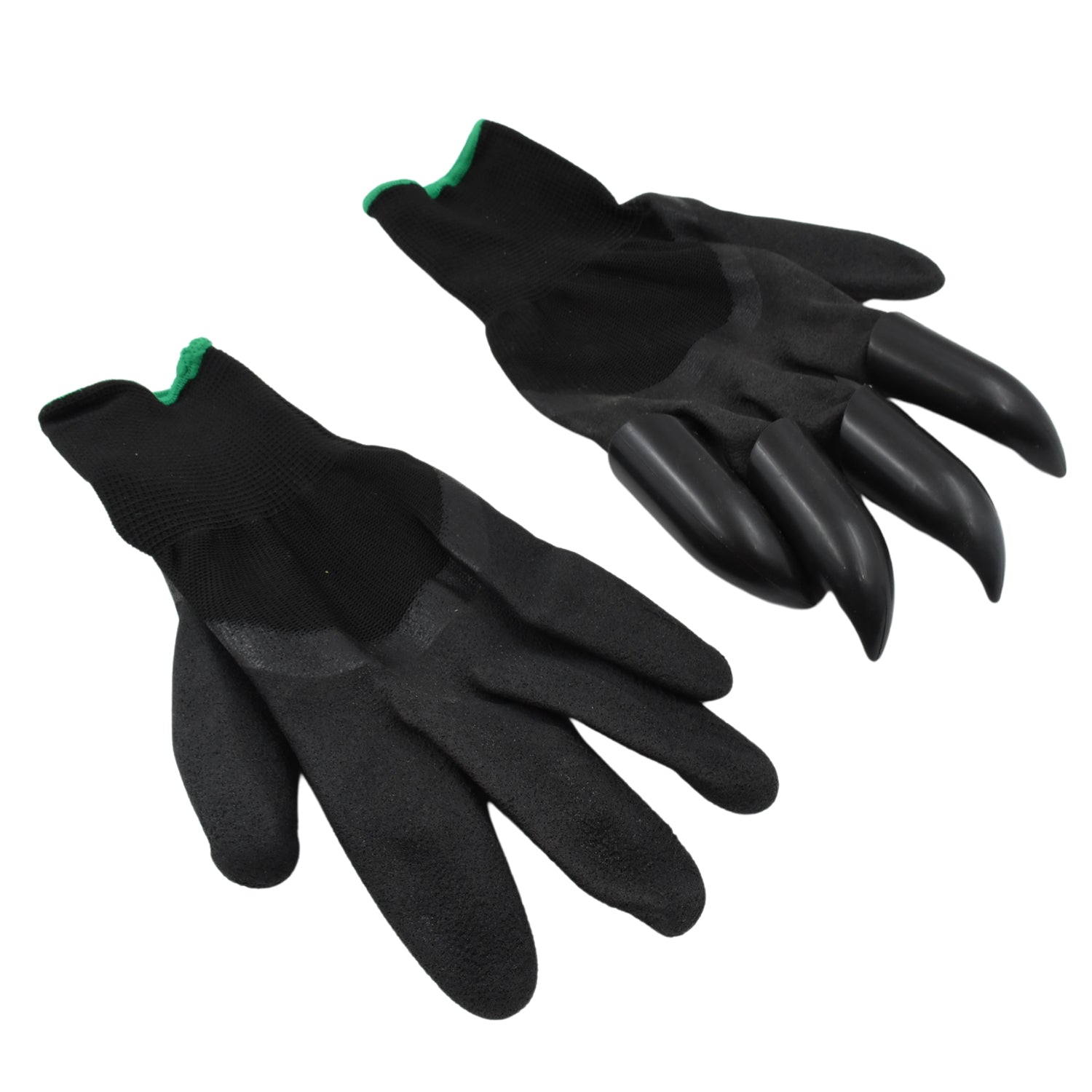 Garden Farming Gloves With Hand Fingertips Plastic Claws (1 Pair)