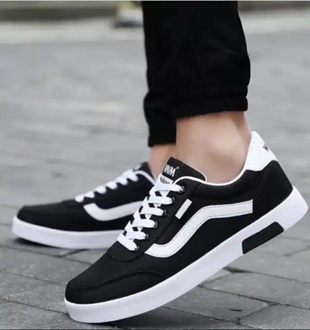 Casual Shoes for Men (Black & white, 9)