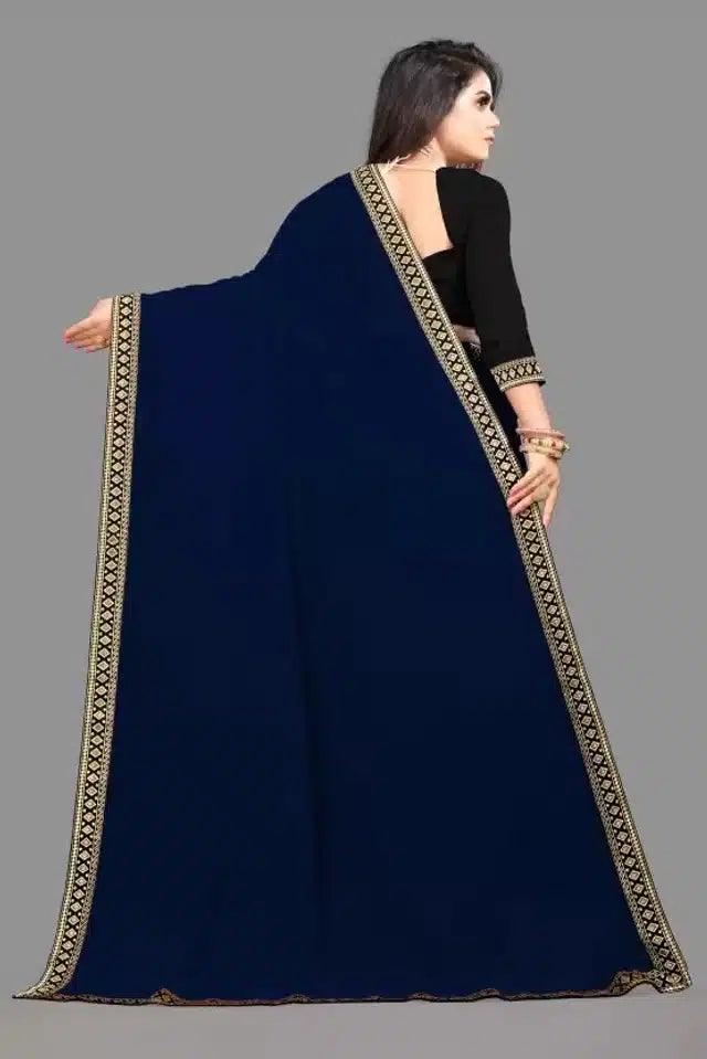 Art Silk Self Design Saree for Women (Black, 6.3 m) – Elegant Ethnic Wear