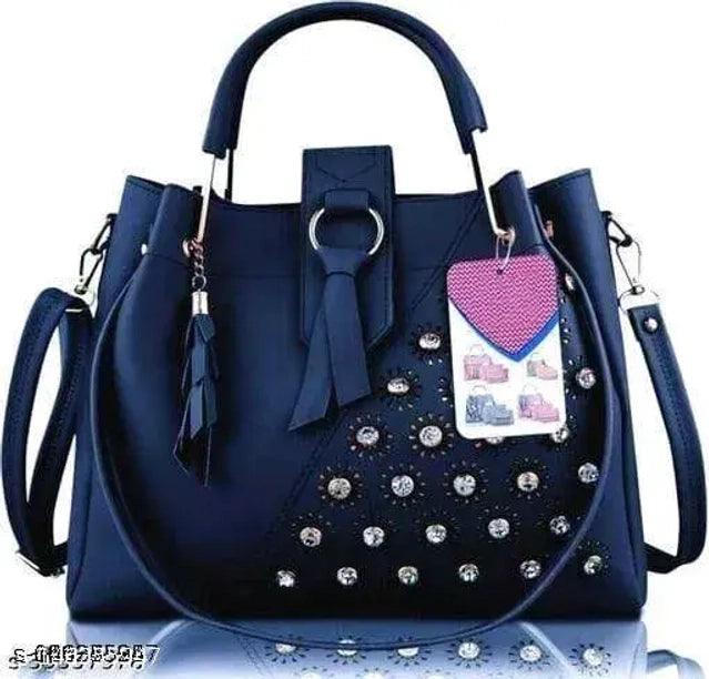 Handbags for Women (Navy Blue, Set of 3) - TREND BUY