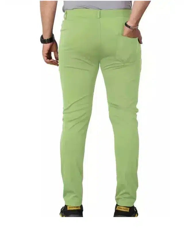 Casual Trousers for Men (Green, 28)