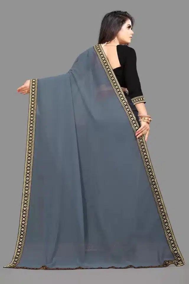 Art Silk Self Design Saree for Women (Black, 6.3 m) – Elegant Ethnic Wear