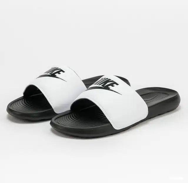 Printed Sliders for Men (Black & White, 6)