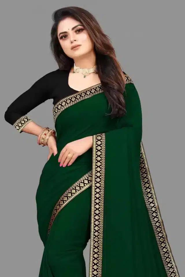 Art Silk Self Design Saree for Women (Black, 6.3 m) – Elegant Ethnic Wear