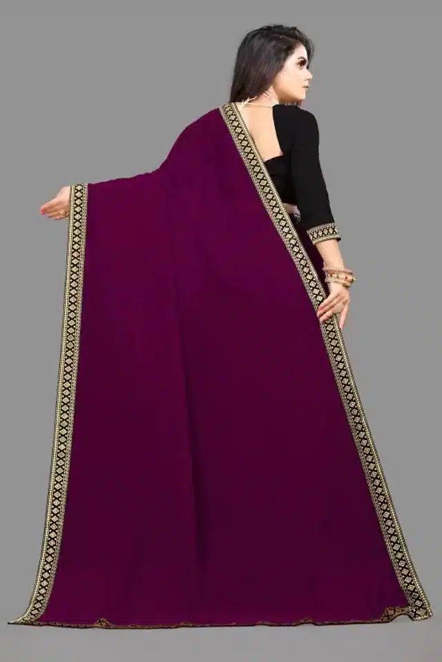 Art Silk Self Design Saree for Women (Black, 6.3 m) – Elegant Ethnic Wear