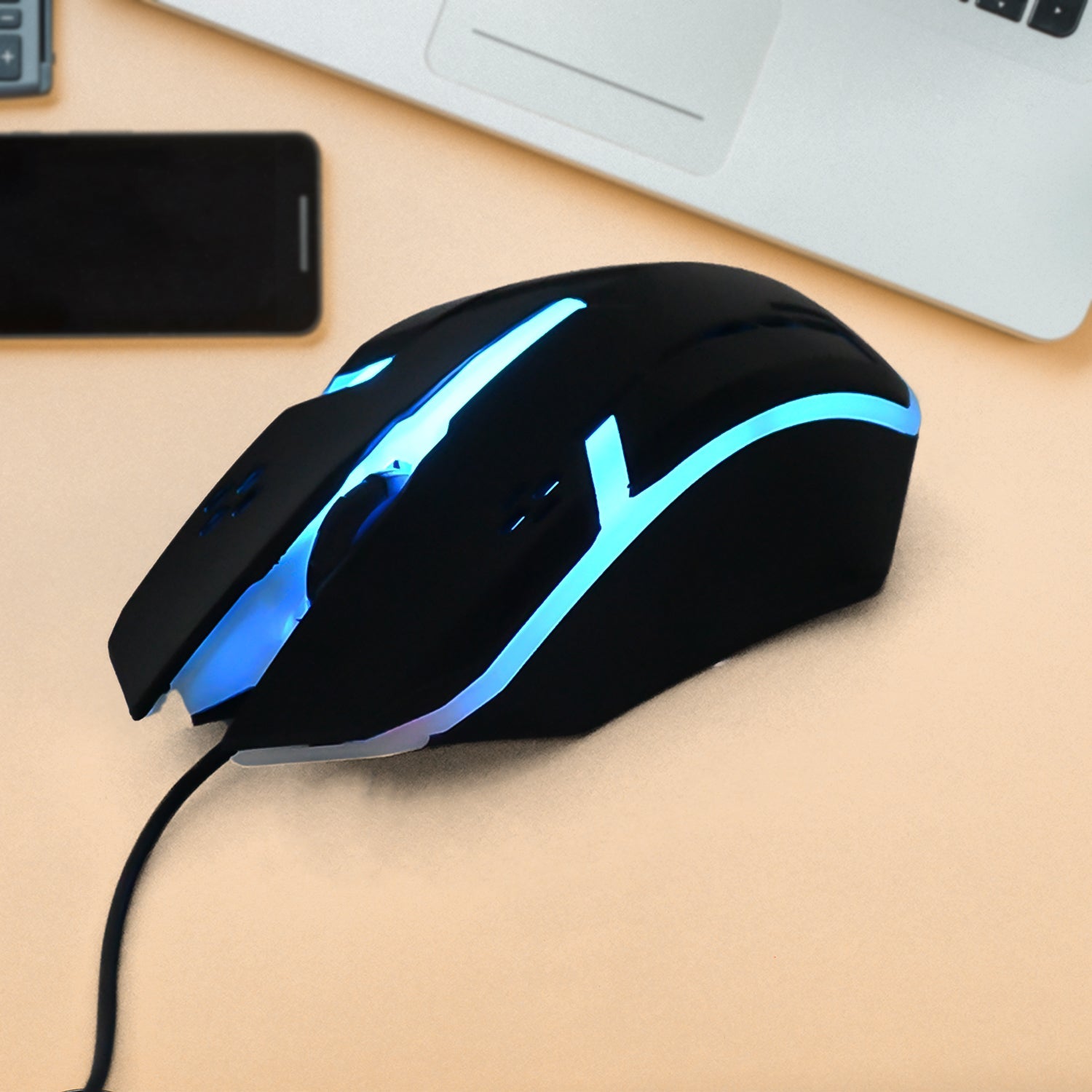 Computer Laptop Usb Wired Optical Mouse (1 Pc)