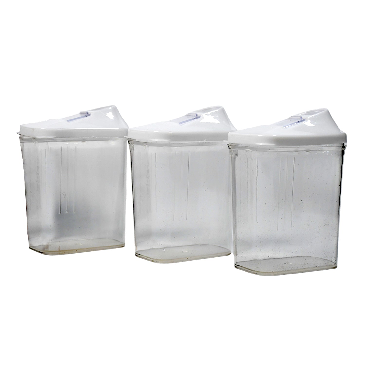 2782 Kitchen Storage Jars  Container Set 3pc  Transparent Jar Set For Home  Kitchen Use