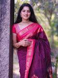 Exclusive Pink Banarasi Silk Woven Saree