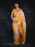 Banarasi Soft Silk Saree with Gold Zari Work