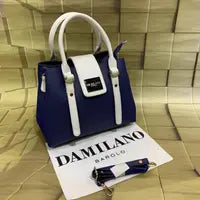 Blue Da Milano Handbag - Luxury Sling with Triple Compartment