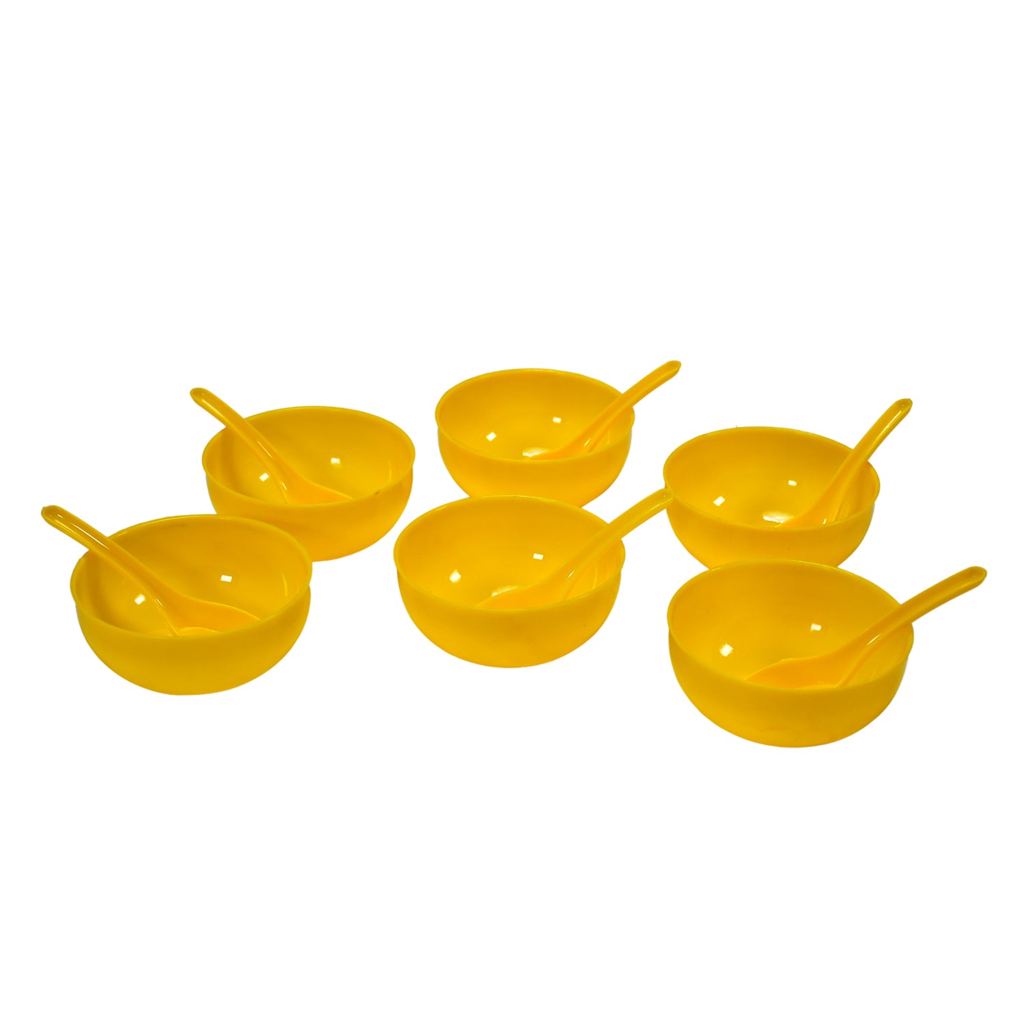 5105 Soup Bowl Spoon Set Plastic For Kitchen Home Use