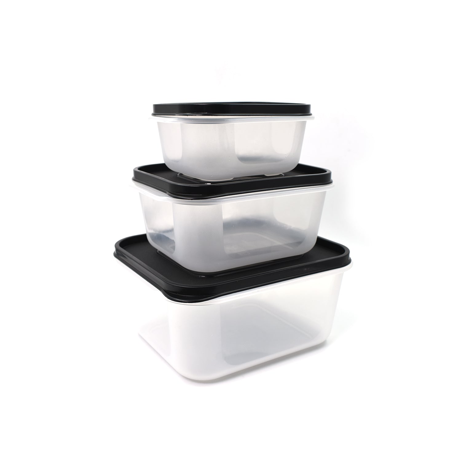 2748c 3 Pcs Square Shape Food Grocery Storage Container