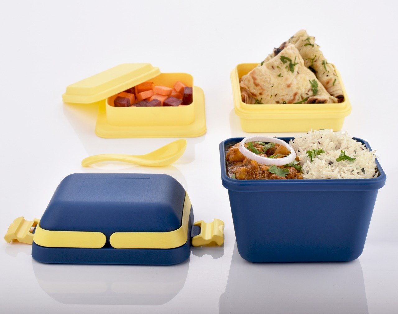 2144 Airtight Lunch Box With Handle Push Lock