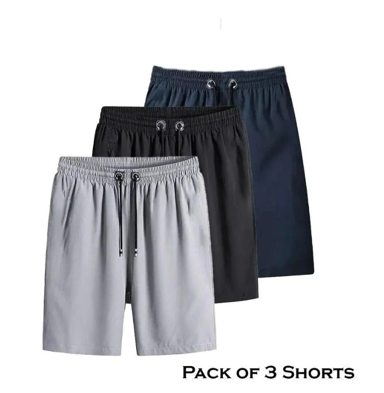 Stretchable Cotton Shorts ( pack of 3 )