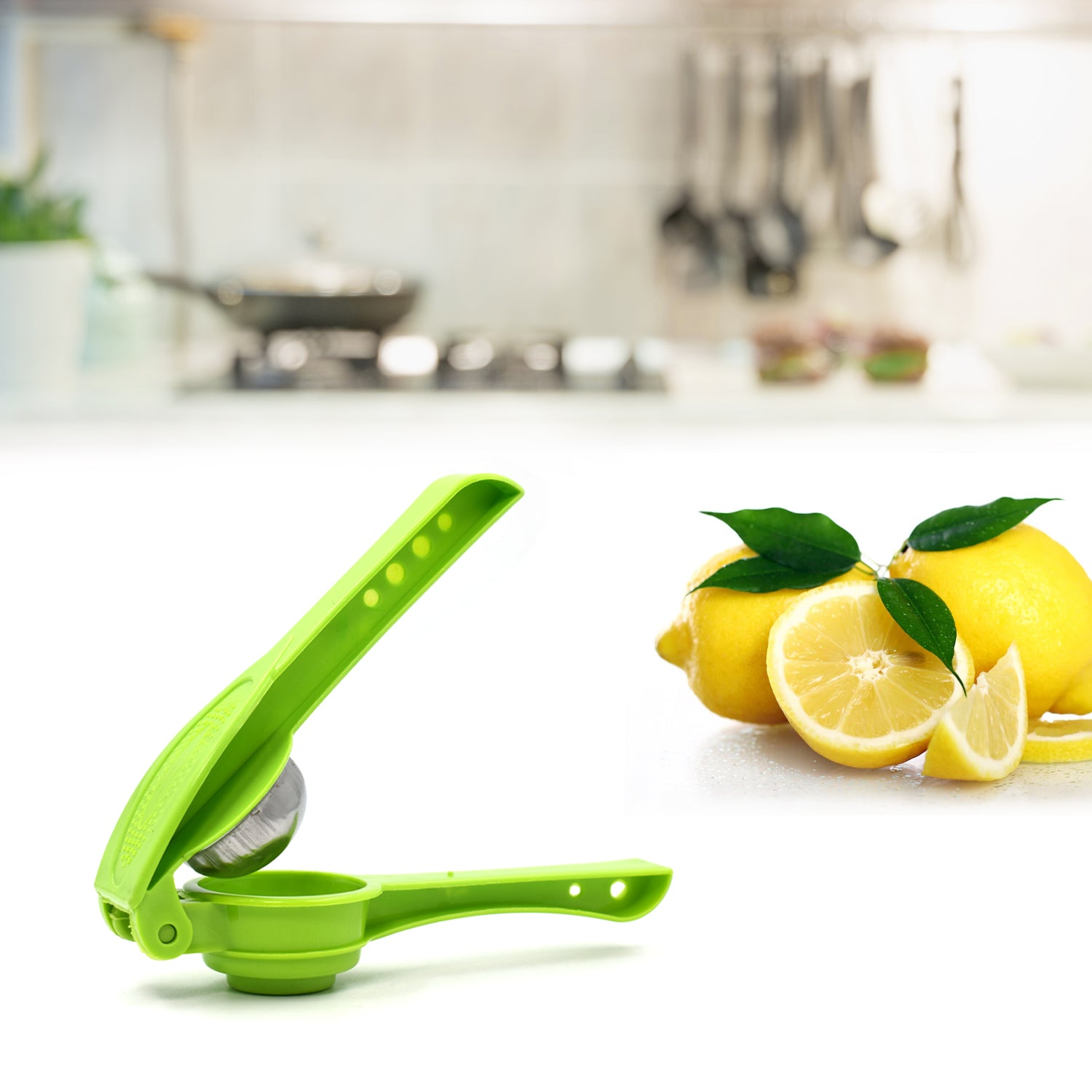 2856 Plastic Lemon Squeezer Cum Opener 2 In 1 Lemon Squeezer