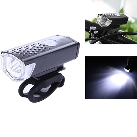 Bicycle Light, USB LED Rechargeable MTB Road Bike Front Headlight Lamp Flashlight