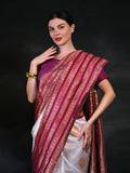 Banarasi Silk Saree with Gold Zari Work