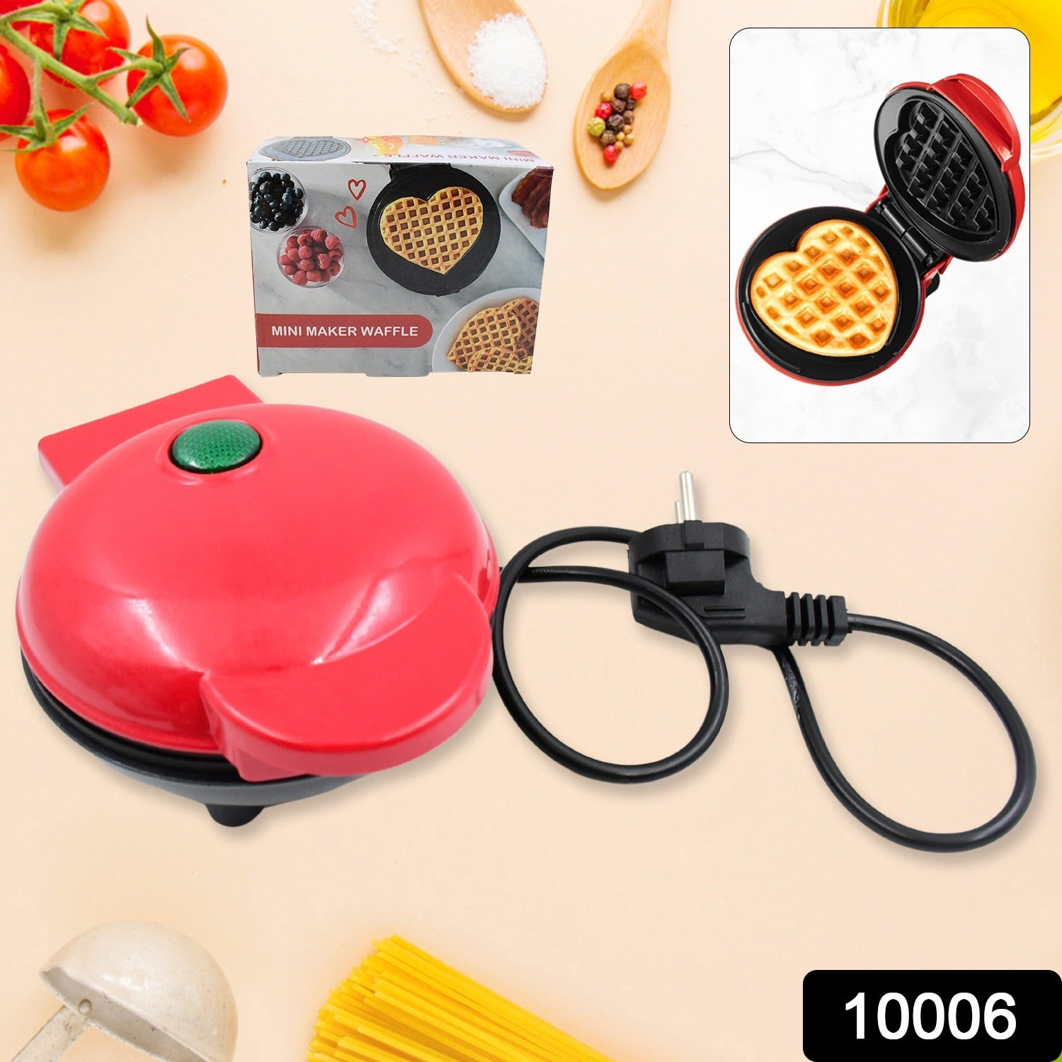 Mini Waffle Maker Machine Waffle Iron Home Appliances Kitchen Gift Easy To Clean On-stick Surfaces Perfect Breakfast Dessert Sandwich Pan Cakes Paninis  Other Snacks Machine