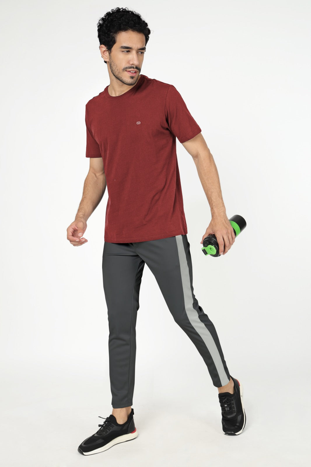 Skinny trousers with side stripe