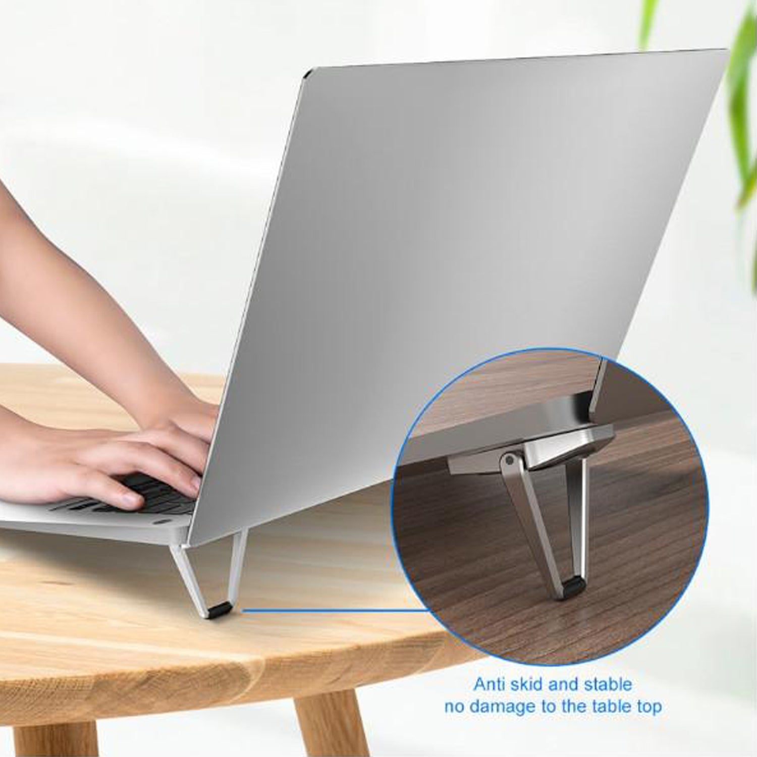 6300 Mini Premium Metal Folding Portable Stand Compatible With Every Laptop Keyboard And Tablet