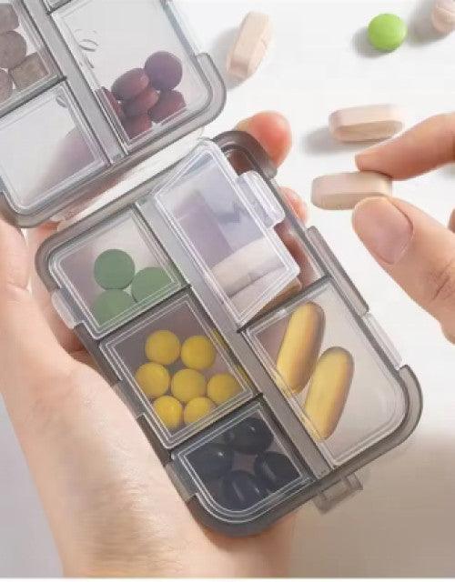 Multifunctional Pill Box, Portable Small Weekly Travel Pill Organizer