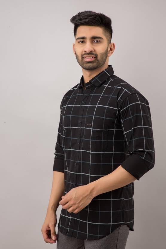 Men Full Sleeve Casual Check Shirt (Pack of 3 )