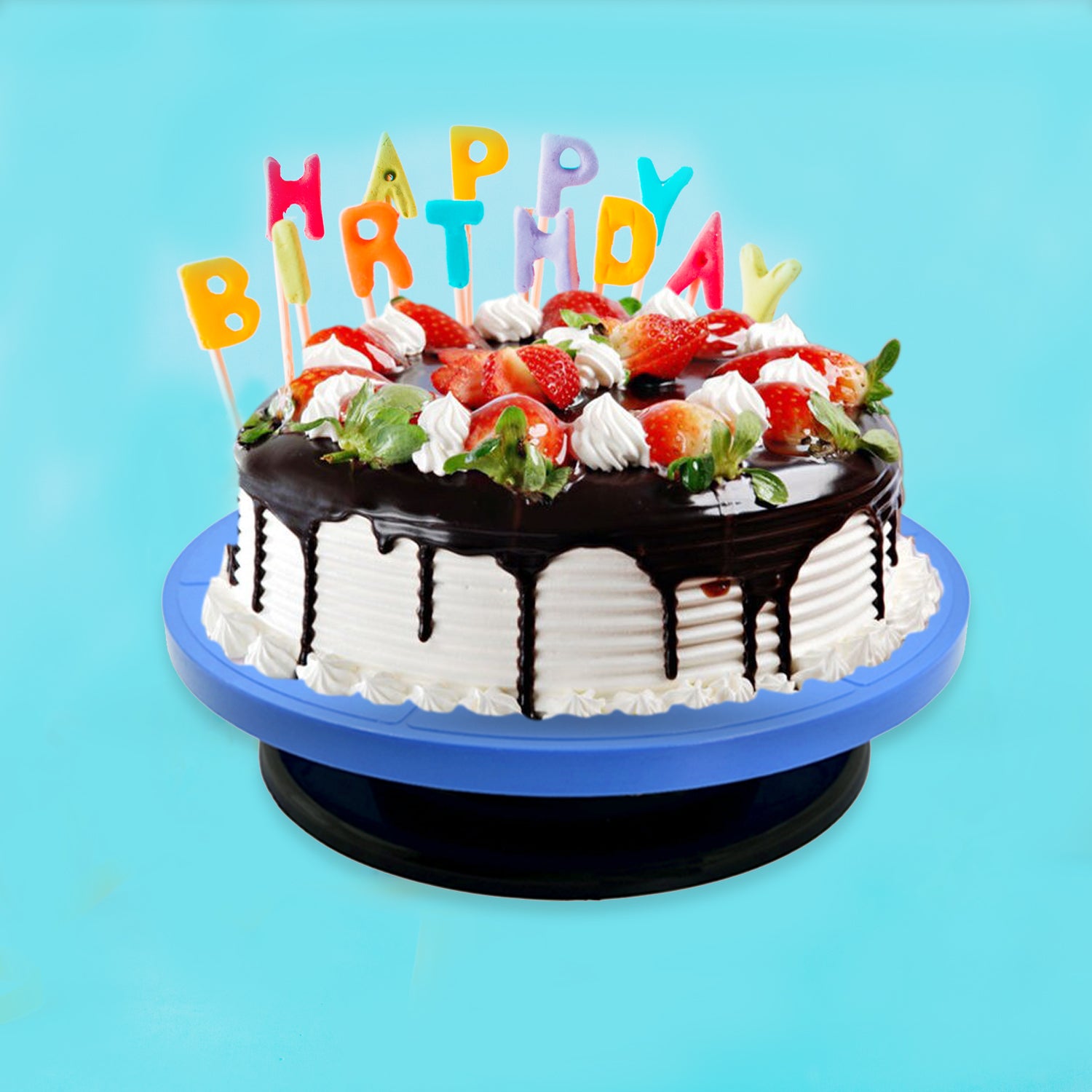 2734 Cake Stand Revolving Decorating Turntable Easy Rotate Cake Stand For Home Birthday Party Use