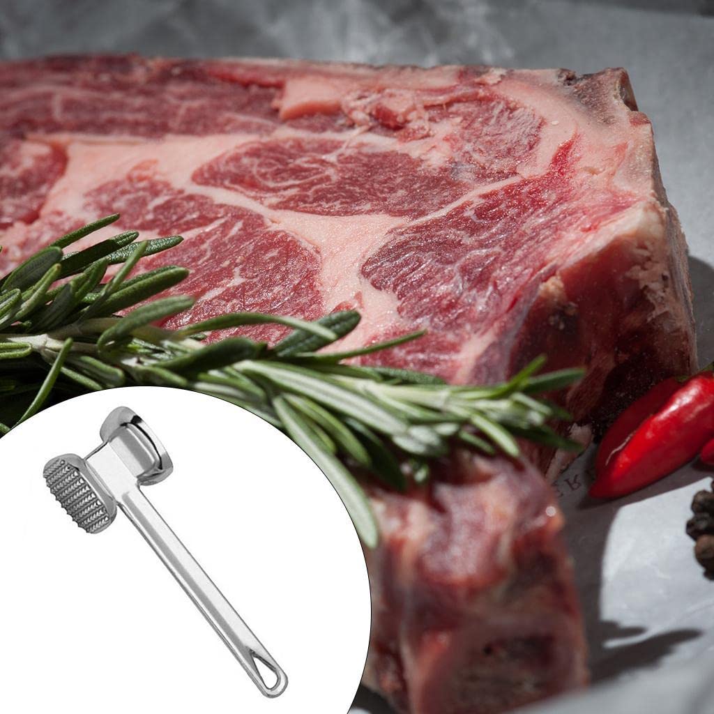 1595 Double Side Beaf Steak Mallet Meat Hammer Tool Aluminium High Quality Tool For Home Restaurant Use