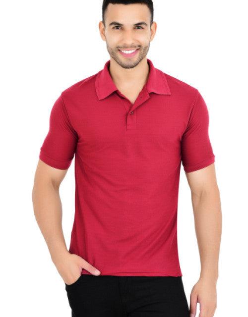 Pack of 4 Men Solid Polo Neck Multicolor T-Shirt