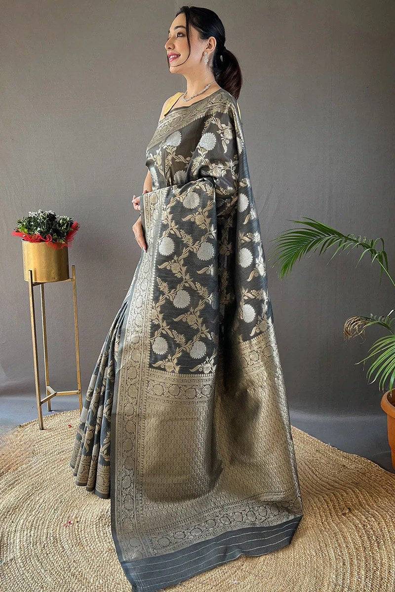 Heavy Zari Work Banarasi Silk Saree – 7 Stunning Colors