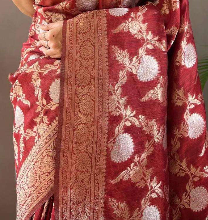 Heavy Zari Work Banarasi Silk Saree – 7 Stunning Colors