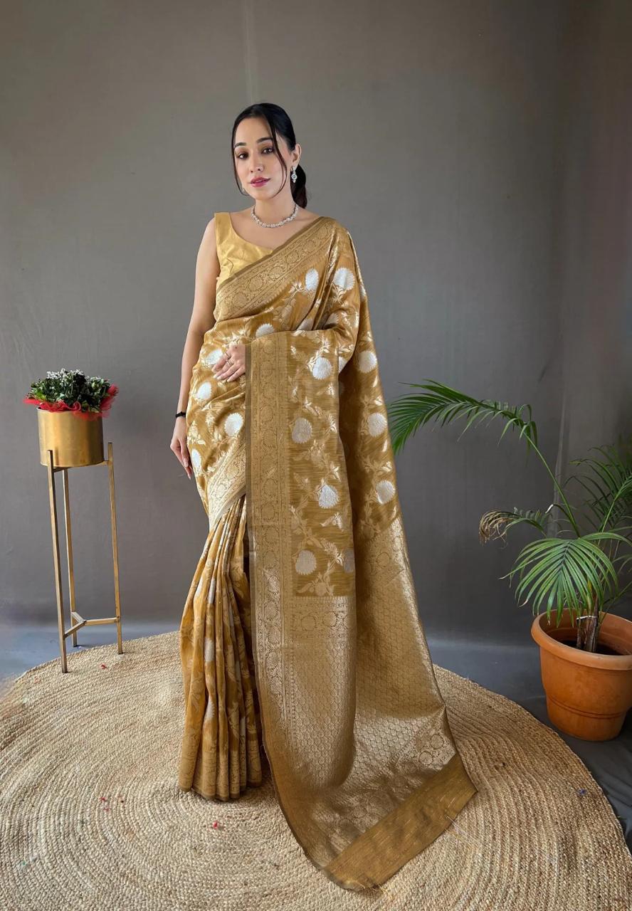 Heavy Zari Work Banarasi Silk Saree – 7 Stunning Colors